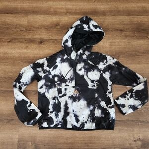 Adidas Primeblue Sport Training Jacket Hood Windbreaker Black White Marble